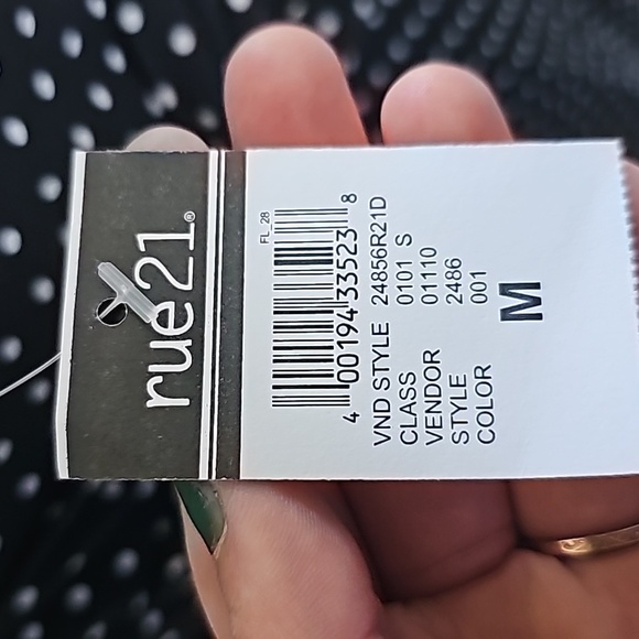 NWT Rue21 Polka Dot Dress| Women's Size Medium | V- Back With Bow - Picture 6 of 8